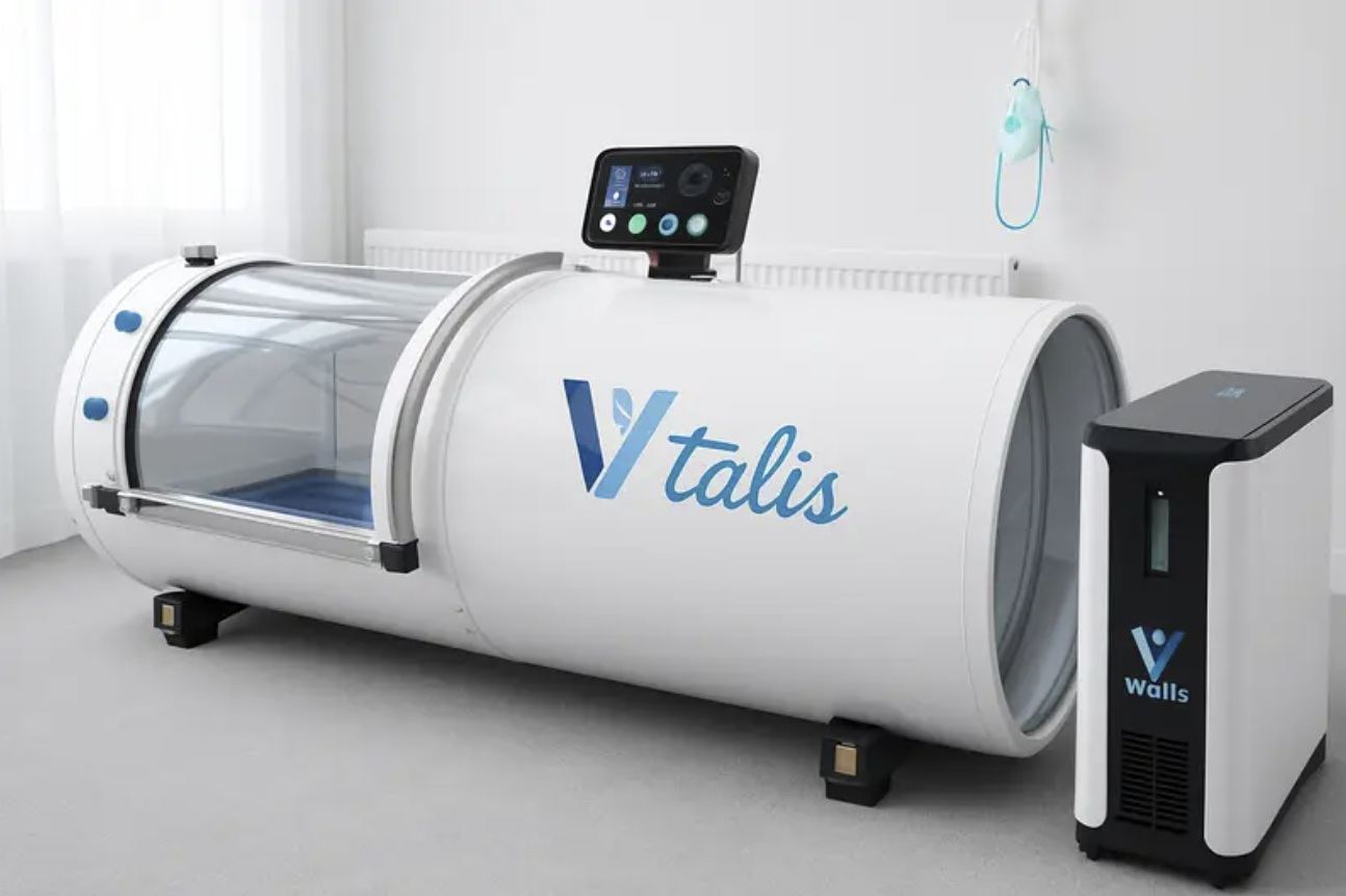 Caisson hyperbare installé dans un cabinet
